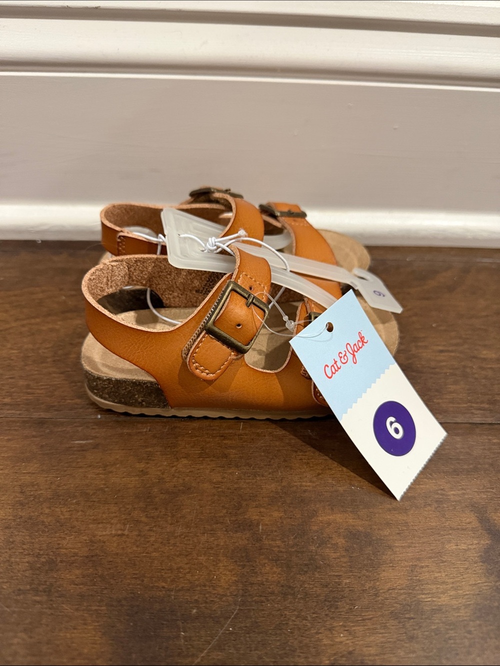 Cat & Jack Toddler Brown Adjustable Buckle Sandals